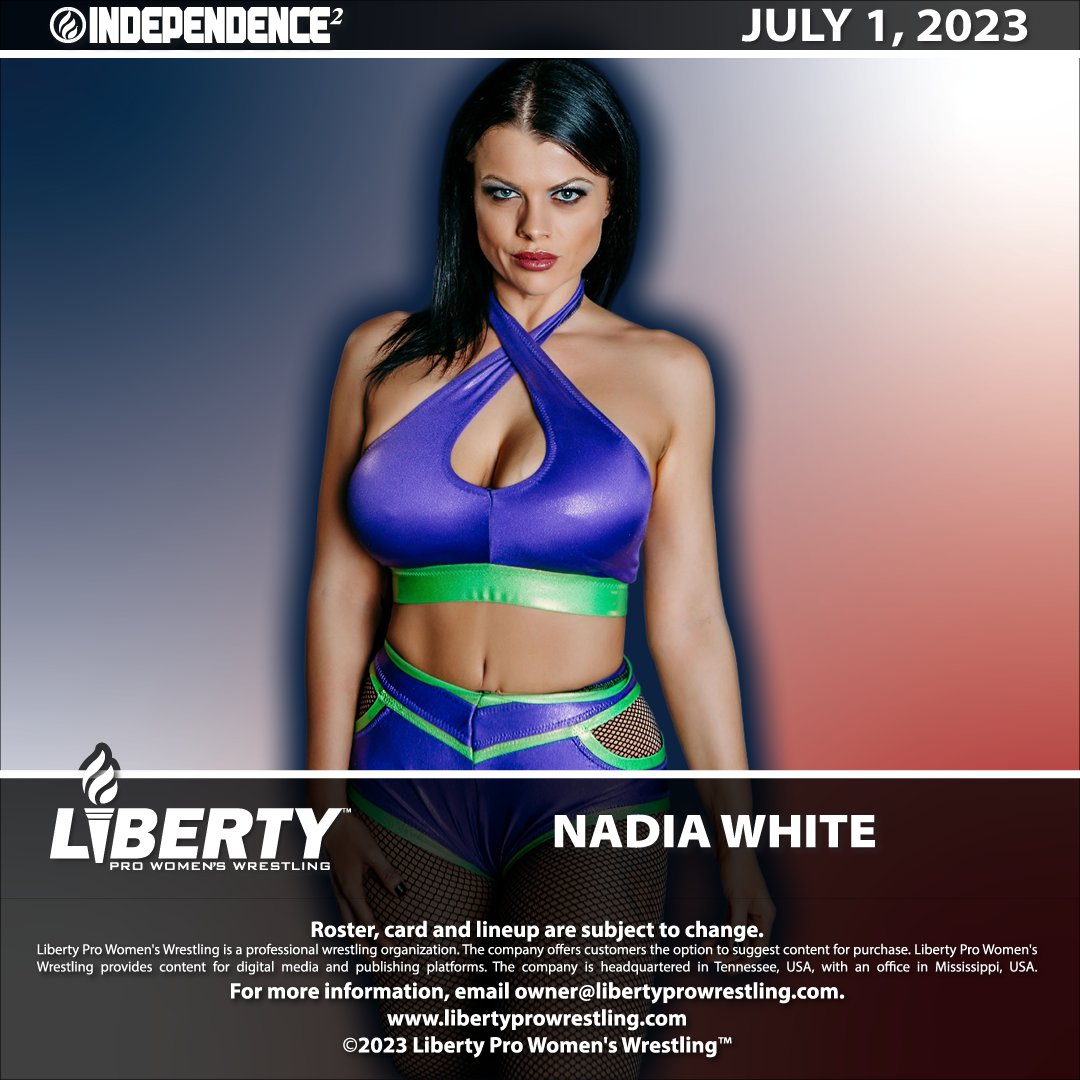 Liberty Pro Womens Wrestling Sponsor Nadia White Female Wrestling Customs 1400